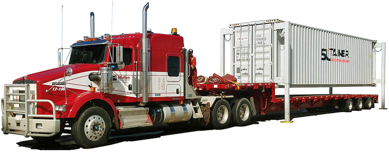 Illustration for article titled Pop-Out Legs Let These Shipping Containers Lift Themselves Onto Trucks
